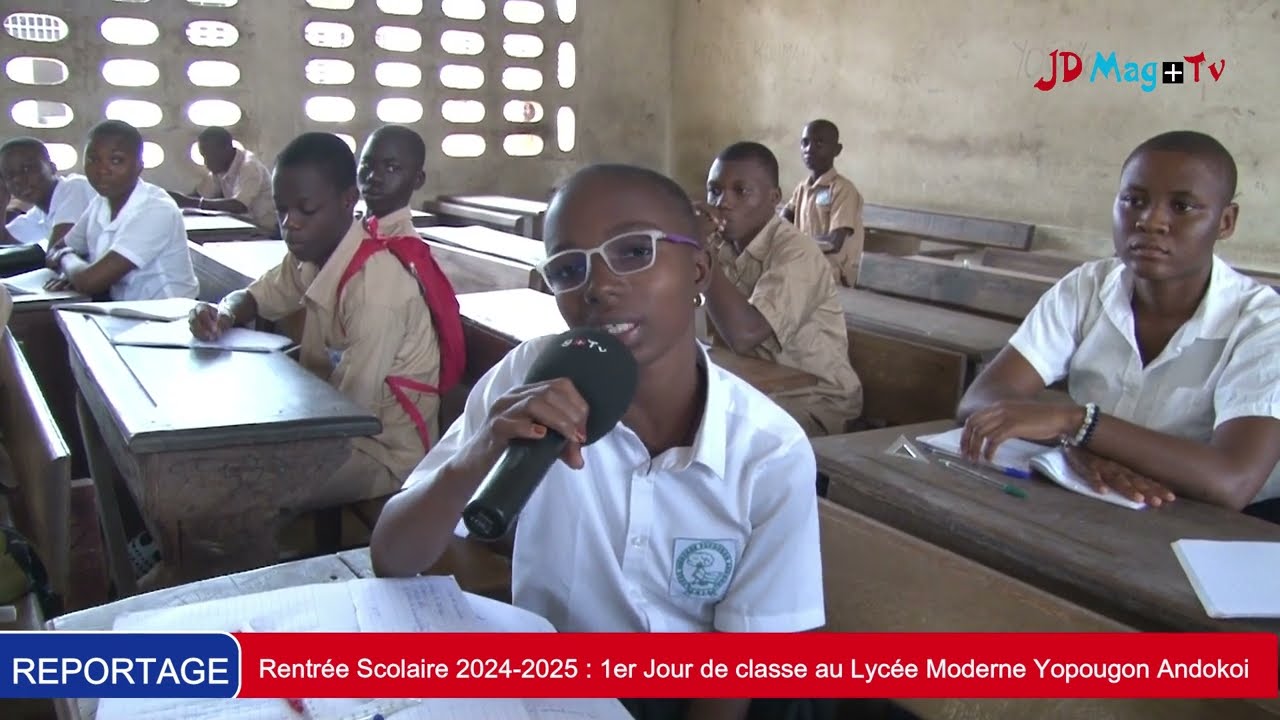 🔴Rentrée Scolaire 2024-2025  : 1er Jour de classe au Lycée Moderne Yopougon Andokoi