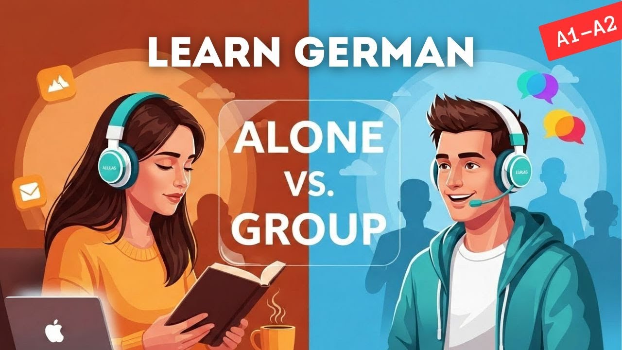 Learn German alone 📖 or in a group 👨‍🏫? Pros & Cons
