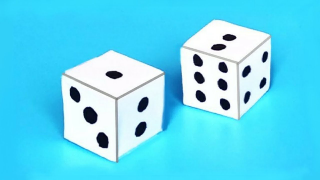DIY 🎲 - Как сделать ИГРАЛЬНЫЙ КУБИК из бумаги А4 своими руками в домашних условиях