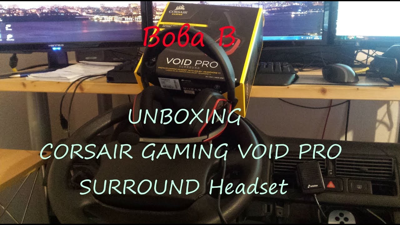 UNBOXING CORSAIR GAMING VOID PRO SURROUND Headset [German/Deutsch]