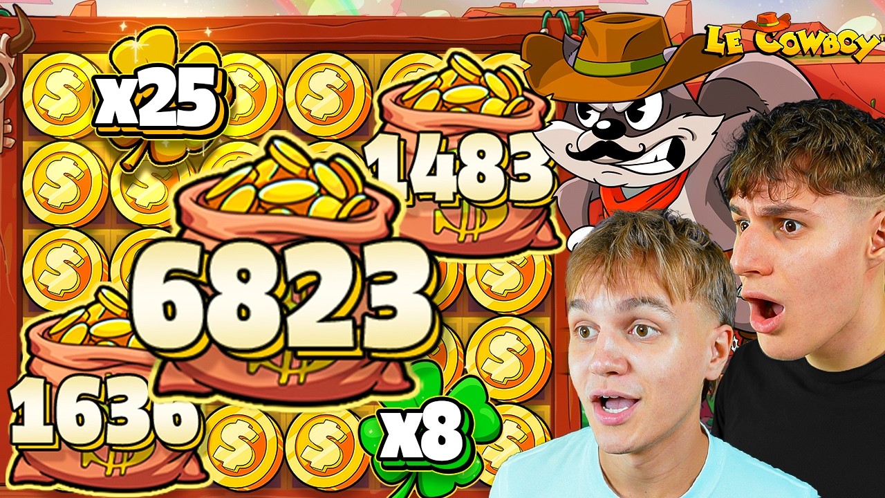 OUR BIGGEST WIN ON LE COWBOY (MAX BET SPINS)