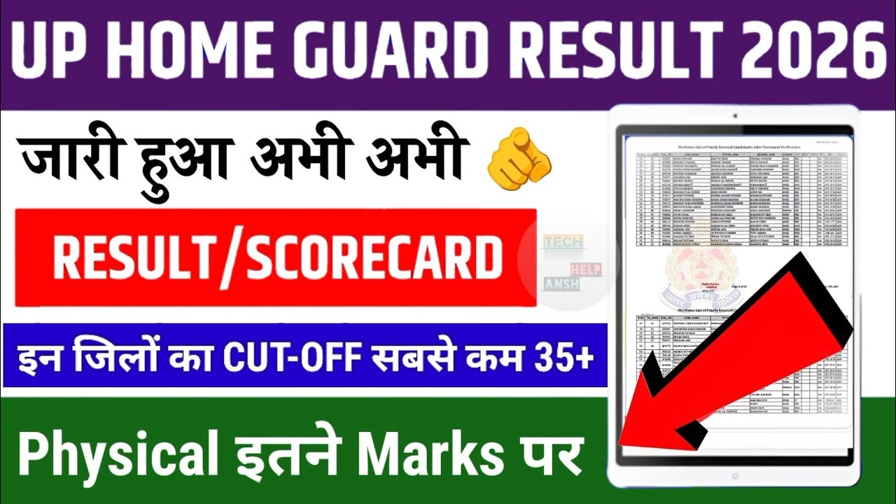 UP Homeguard Result जारी?UP Homeguard Cutoff😱UP होमगार्ड District wise Cutoff😭Homeguard Result✅UP HG