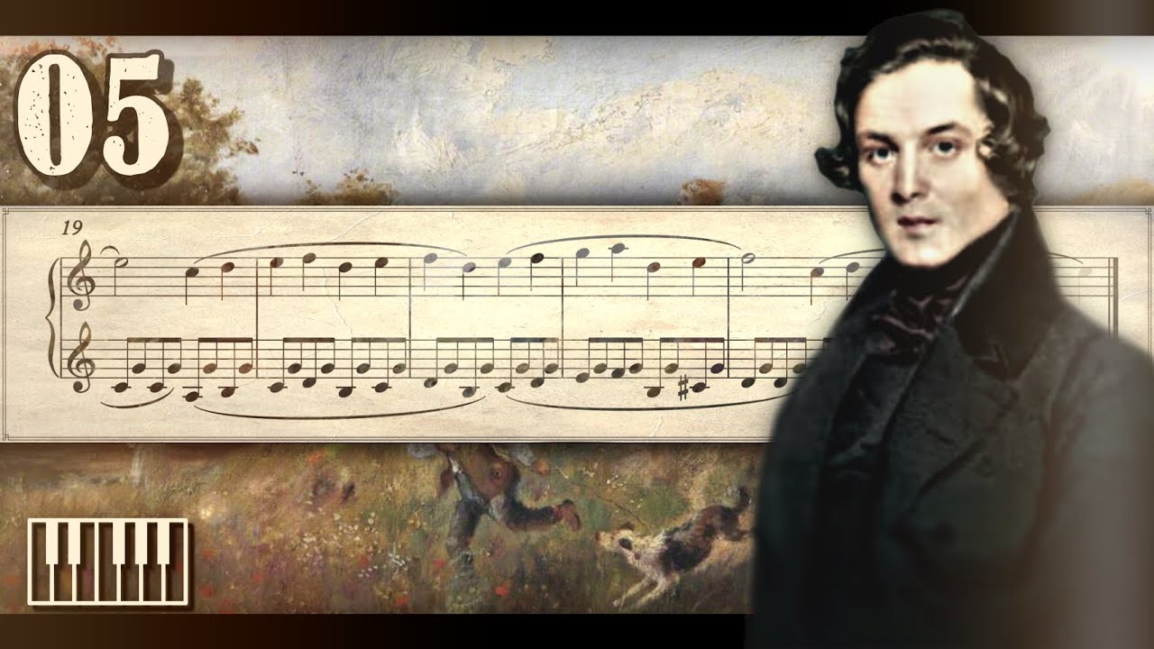 05 A Little Piece - R. Schumann (Animated) (Piano Tutorial)