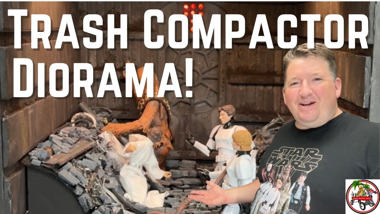 Trash Compactor Diorama for Star Wars Black Series #starwarsfigures #starwars #diorama #blackseries