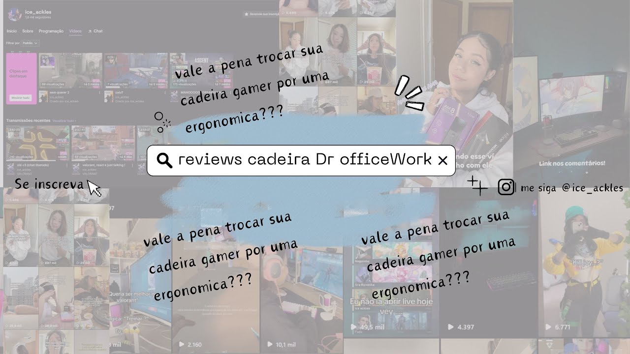 Montando minha Dr office Work ,vale a pena trocar sua cadeira gamer por uma cadeira ergon&ocirc;mica?