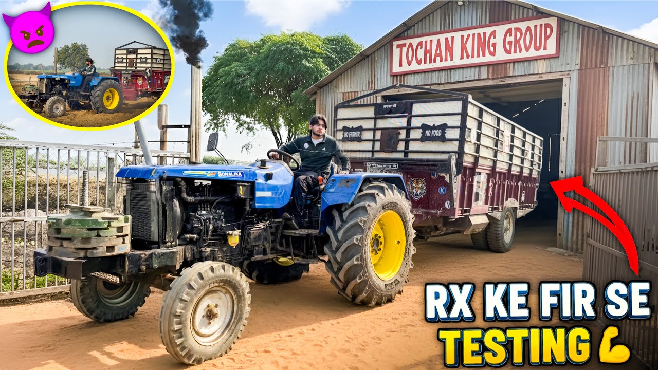 🔥😳आज तो Bulldozer ,Sonalika rx ने testing में trolley रेल बना दी || 