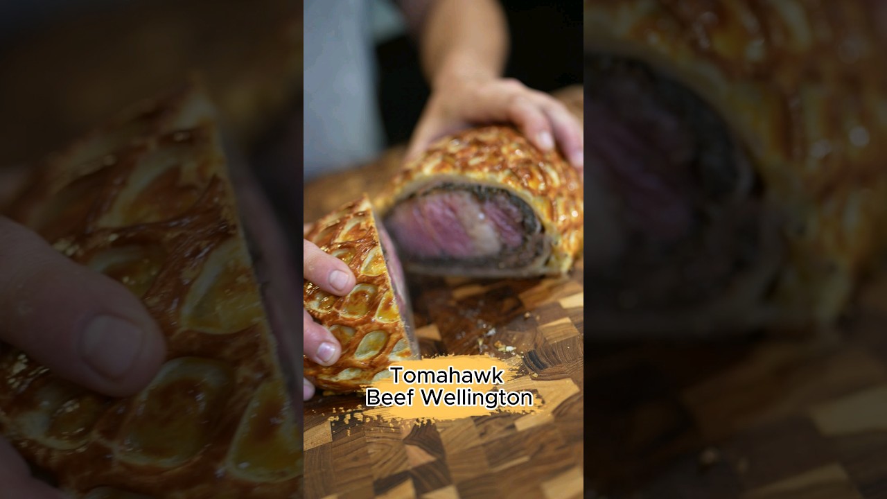 🥩 Tomahawk Beef Wellington #shorts
