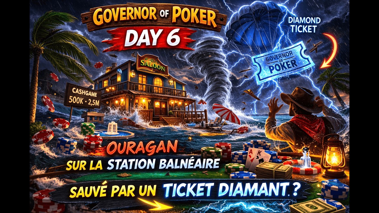 GOP3 : 0 to 100B ep6 : On ne gagne pas un coup ? #governorofpoker3 #gop3 #freetoplay #poker