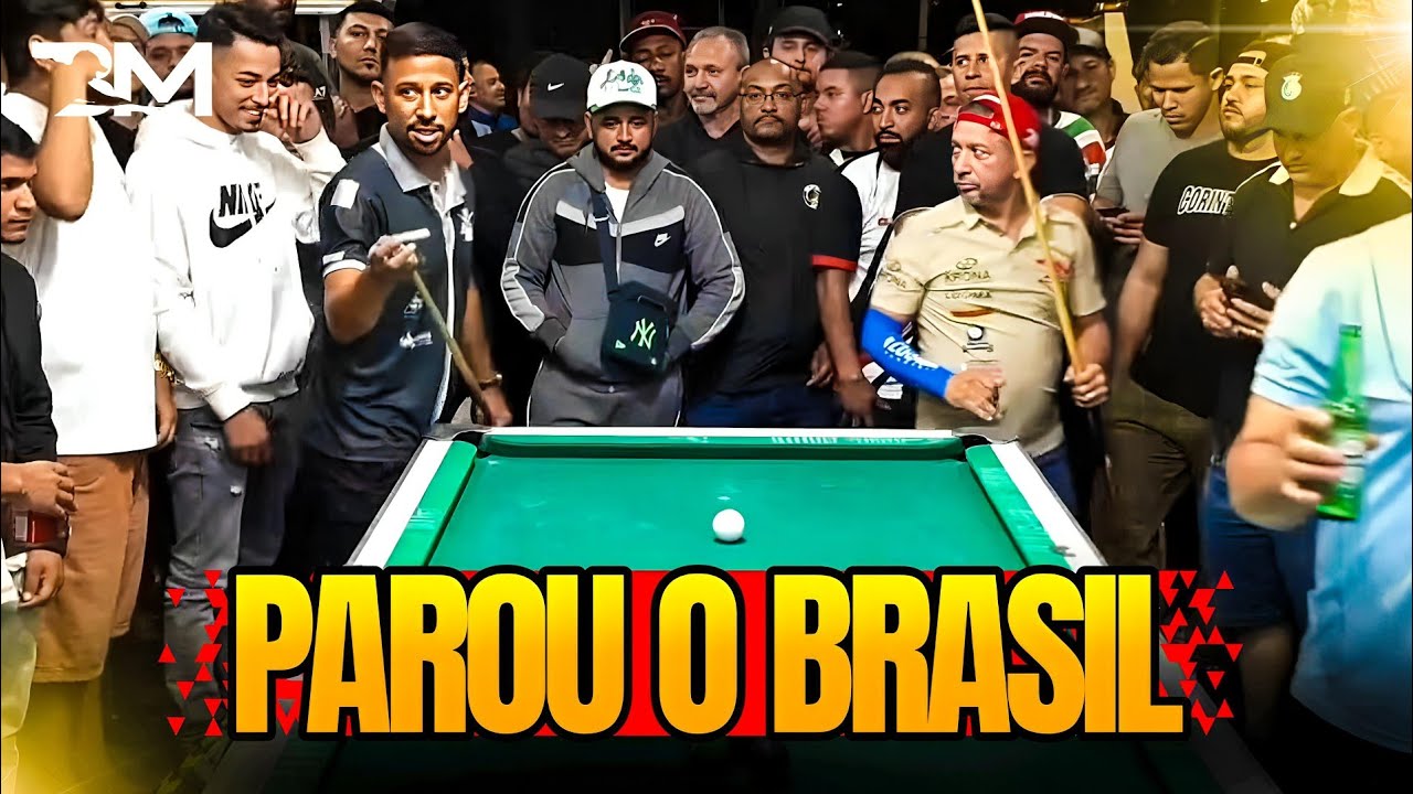 O JOGO QUE PAROU O BRASIL! BAIANINHO X GUGU #sinuca 