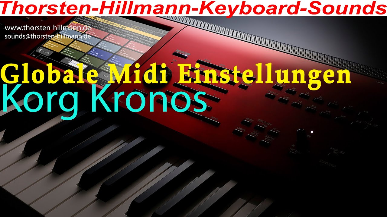 Einsteiger Tutorial Korg Kronos Global Midi