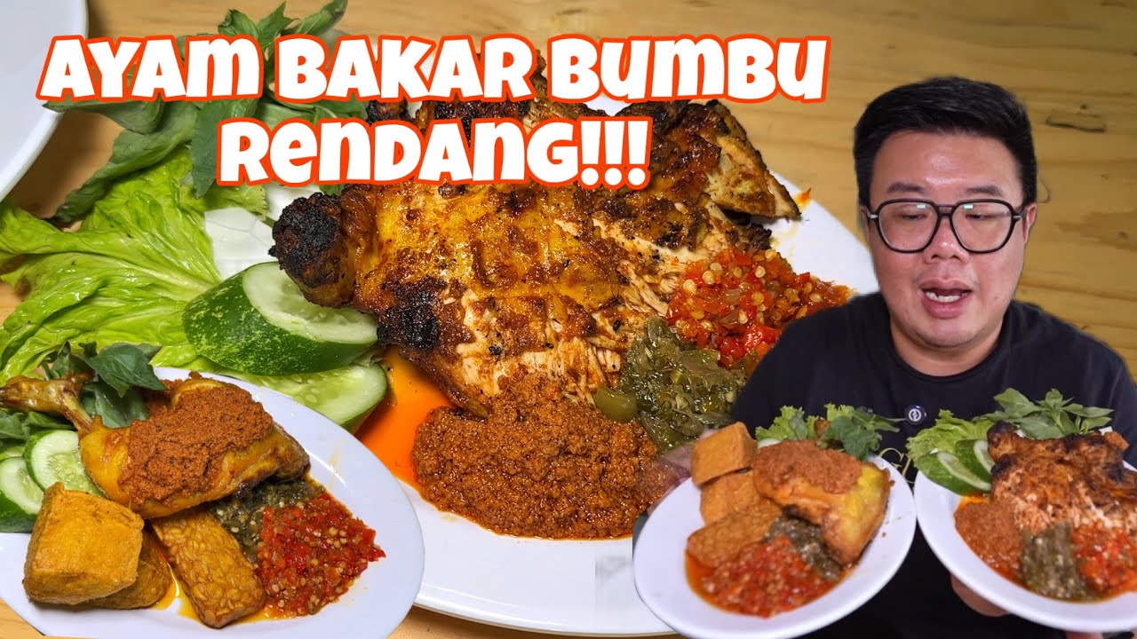 BEDA DARI YG LAIN.. AYAM BAKAR DI SINI PAKAI BUMBU RENDANG!!