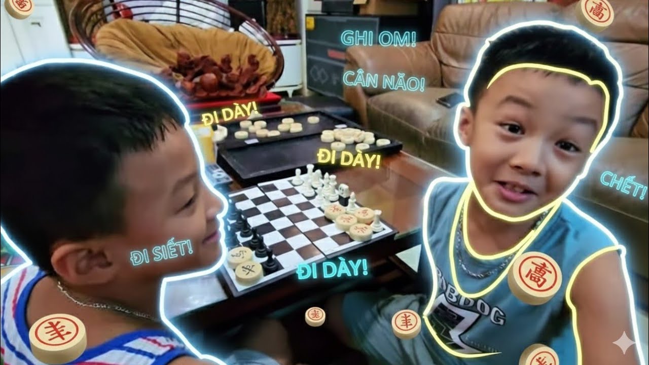 Tuấn Anh Khải Anh đánh Cờ Vua giải trí 