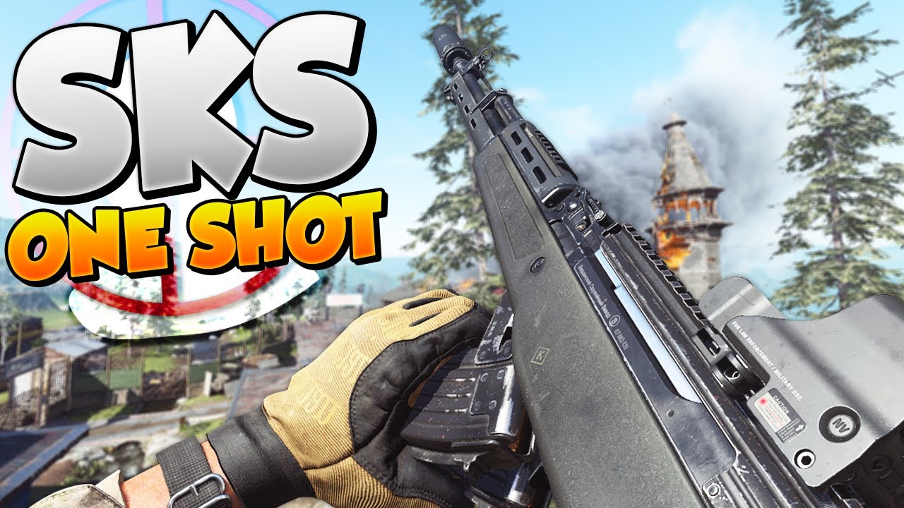 the *NEW* ONE SHOT SKS RIFLE in MODERN WARFARE... (NEW SKS MARKSMAN RIFLE in MODERN WARFARE)