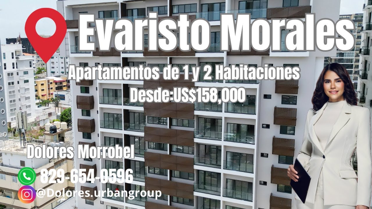 📍Evaristo Morales apartamentos de 1 y 2 habitaciones desde: US$158,000.