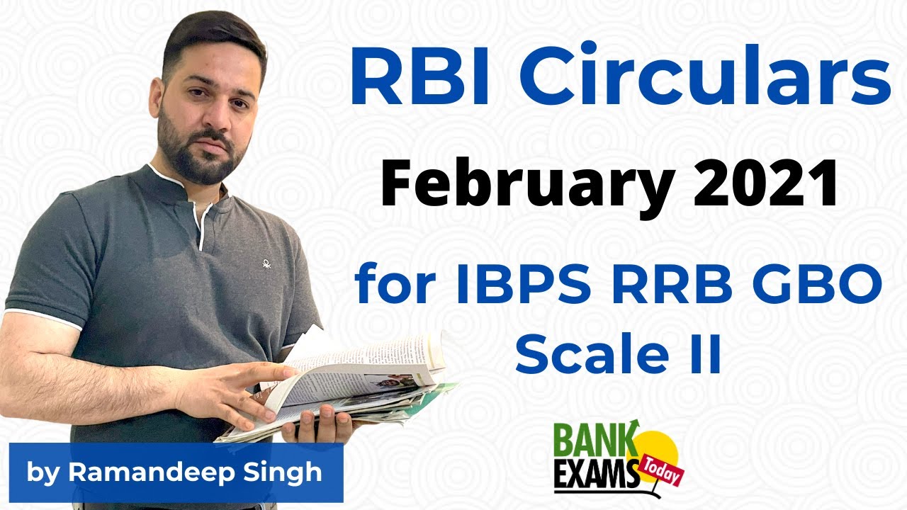IBPS RRB GBO 2021 - RBI Circulars February 2021
