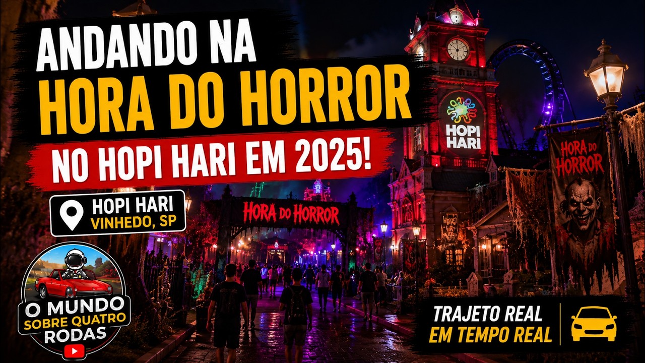 📍 Andando na Hora do Horror no Hopi Hari em 2025