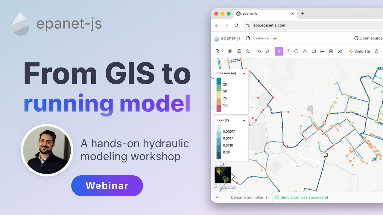 From GIS to running model - EPANET modeling workshop
