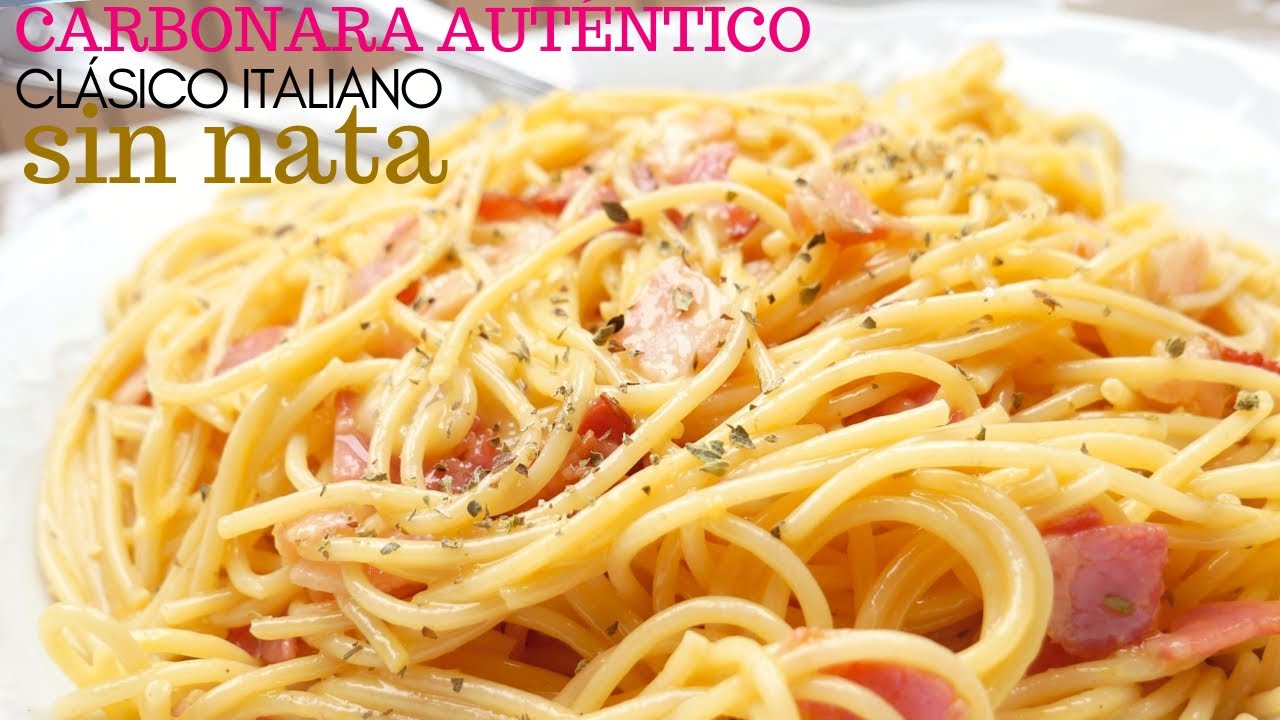 Espaguetis como un ITALIANO 🍝😍, nunca los harás de otra forma (CARBONARA auténtica)