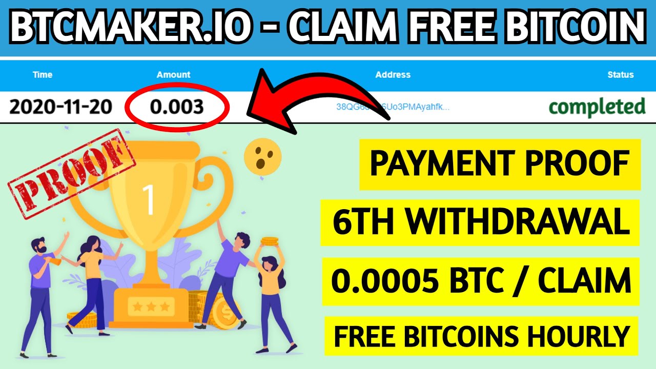 Btcmaker.io - Free Bitcoin Earning Faucet I Claim Free Bitcoins I Withdrawal Payment Proof