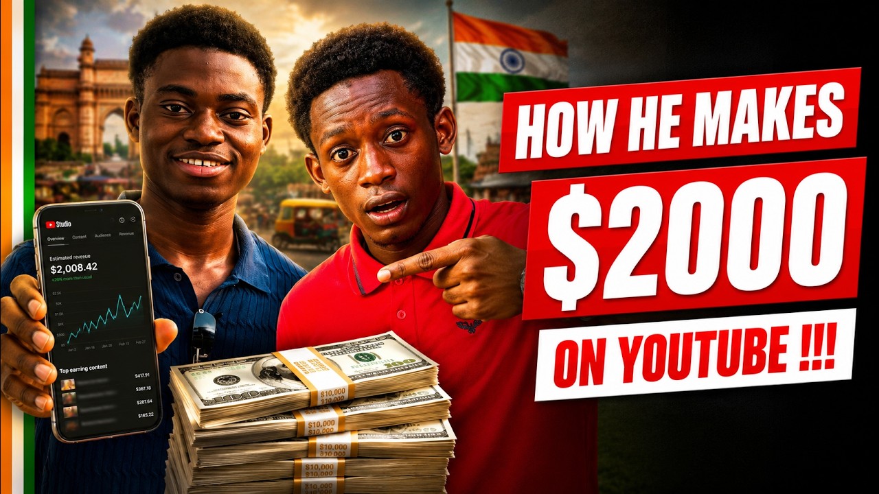 HOW A AFRICAN STUDENT MAKES $2000 ON YOUTUBE !!!