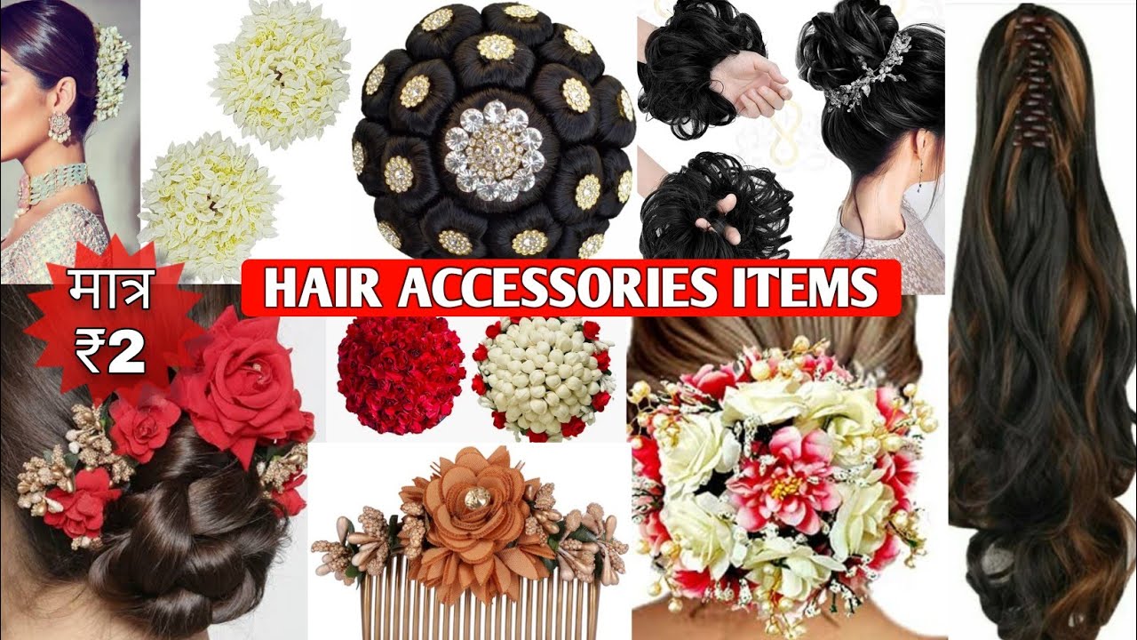 Artificial Hair Juda Pin Gajra | केश की सभी सजावटी सामान | Hair Accessories Wholesaler