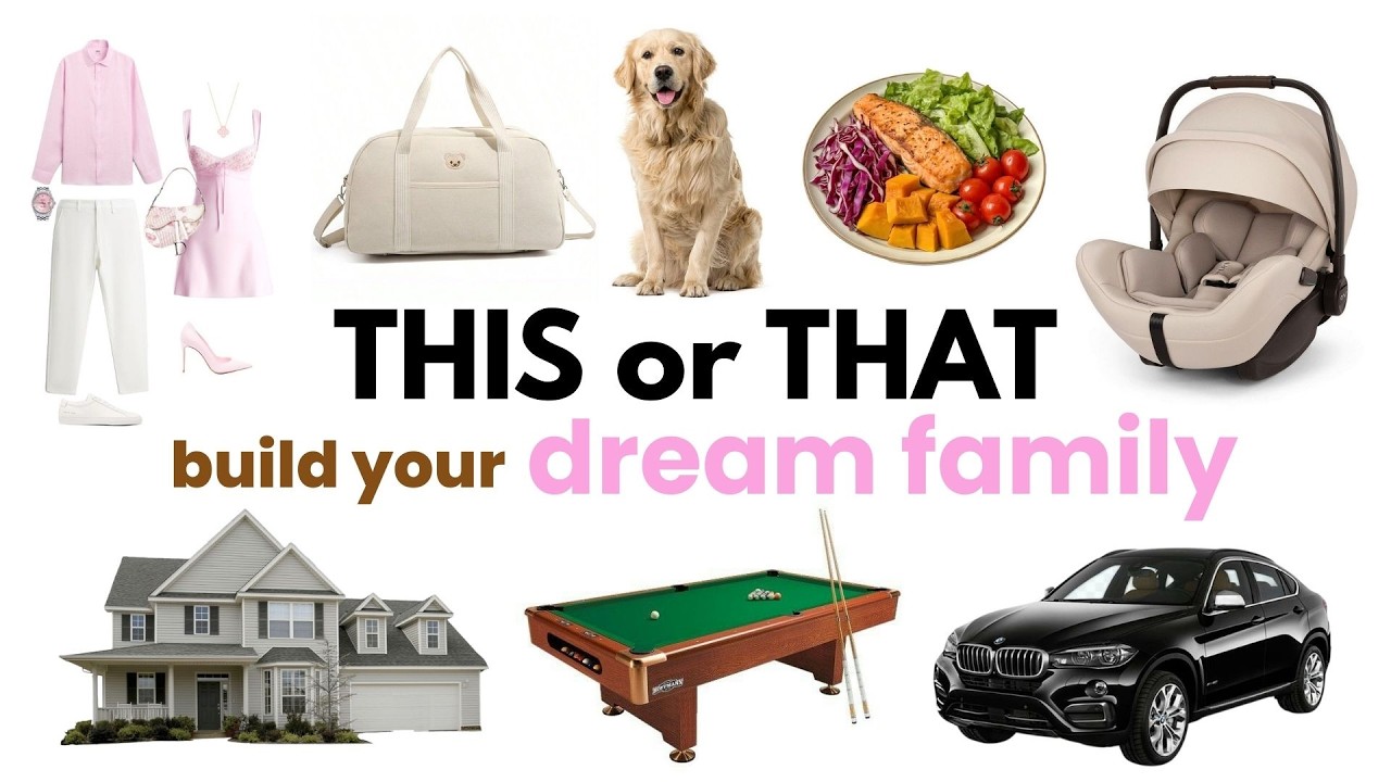 Build Your DREAM FAMILY 🏡👶🏻🛝🐶 | THIS or THAT