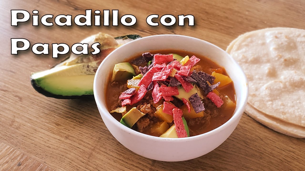 Receta de Como Hacer Picadillo con Papas | Picadillo de Carne Molida | Receta Tradicional de Rancho