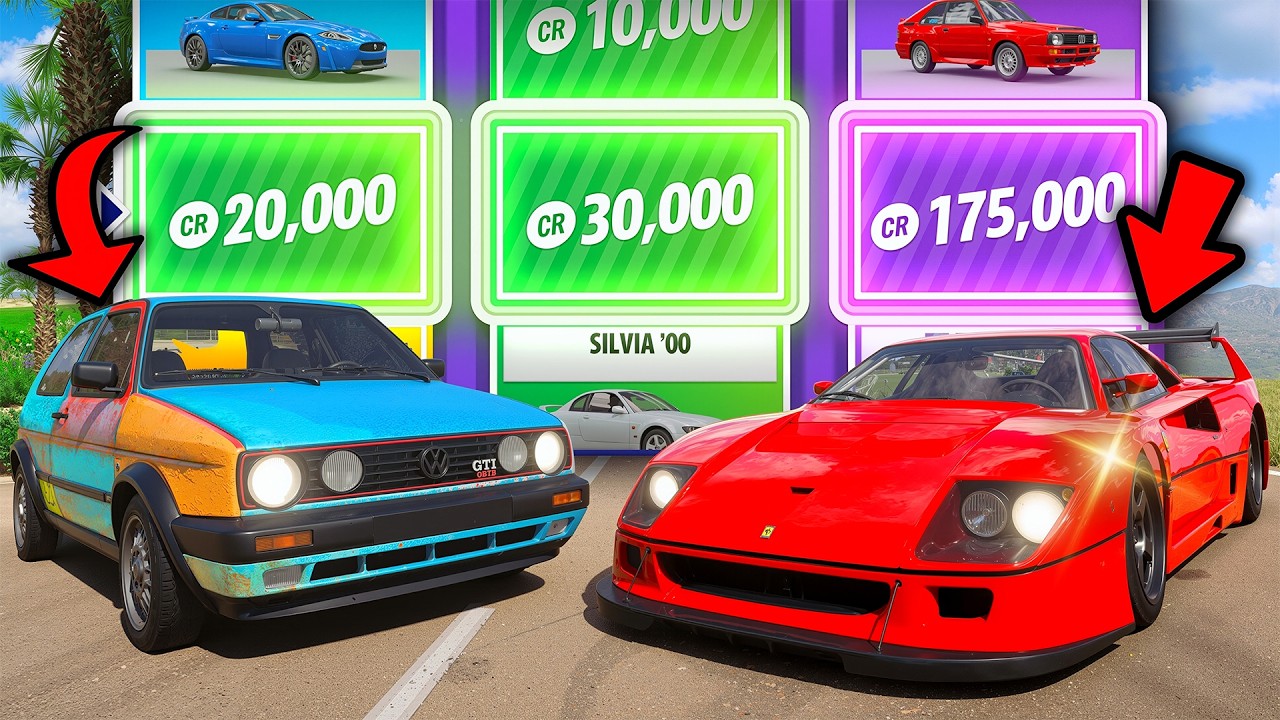 Forza Horizon 5, But Wheelspins Picks Our Budget!