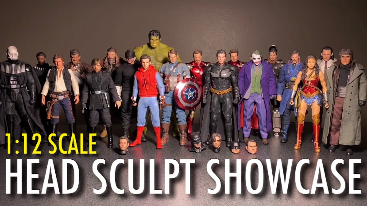 1:12 Scale Head Sculpt Showcase | Manipple, Muff Toys, SH Figuarts, Customs