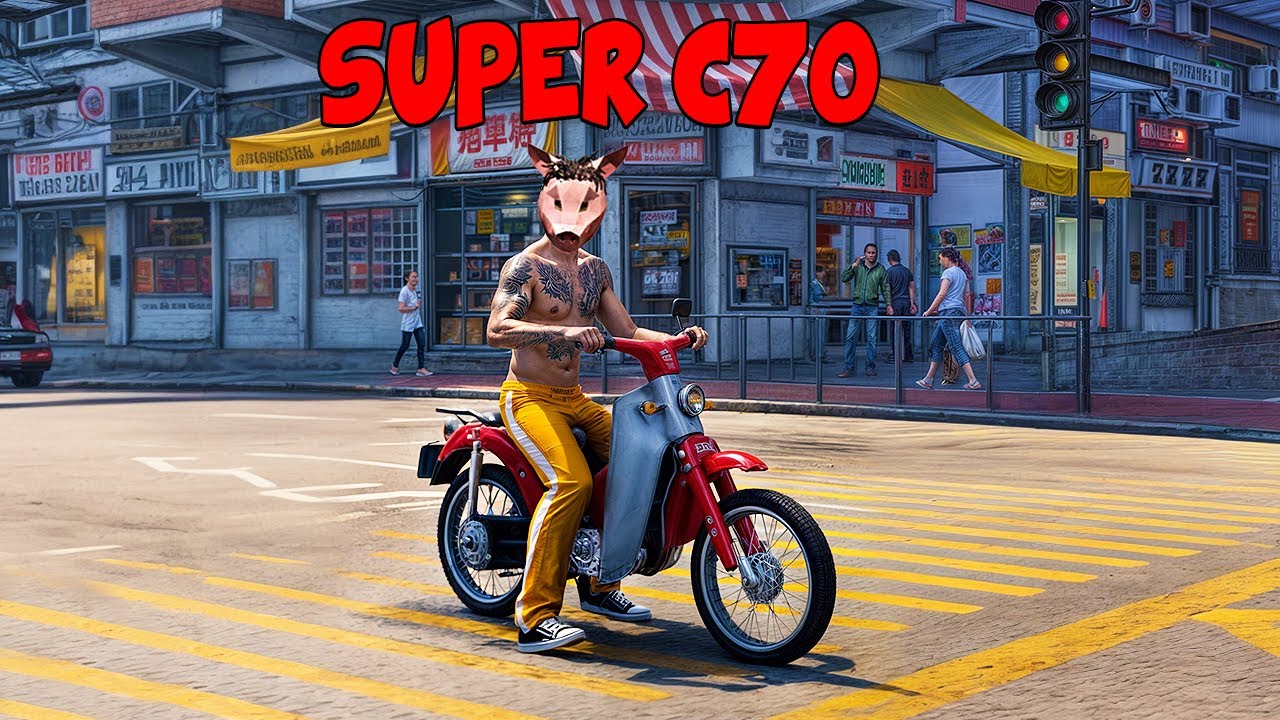 Moto Modificada C70 a 150 CC Lima De Arrancones Cerdito RP / En GTA Chino