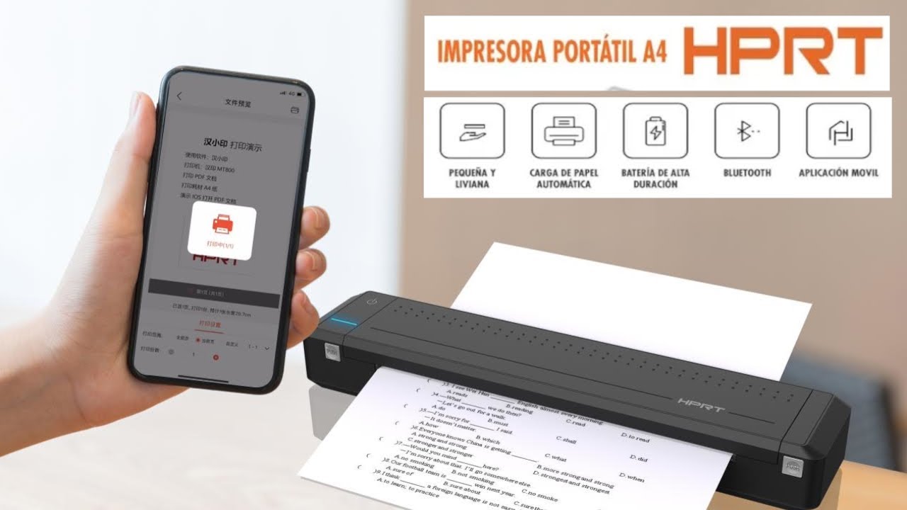 Unboxing: impresora térmica portátil MT800, marca HPRT #hprt #mt800 #impresora #térmica #portátil