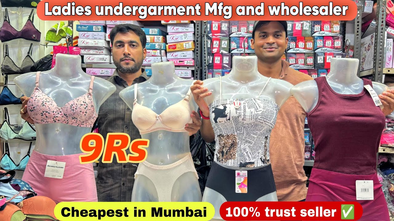 9Rs/Bra & panti Mfg & wholesaler in Ulhasnagar/ladies undergarments wholesale/6 Months warranty 