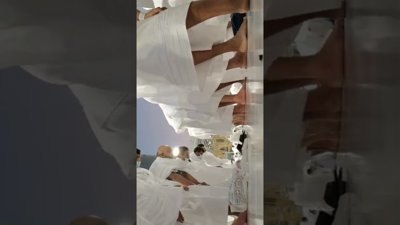 (تسجيل خاص بي) صلاة المغرب للشيخ ماهر المعيقلي من صحن الطواف.. وتبليغ الشيخ ابراهيم مدني ❤️🕋