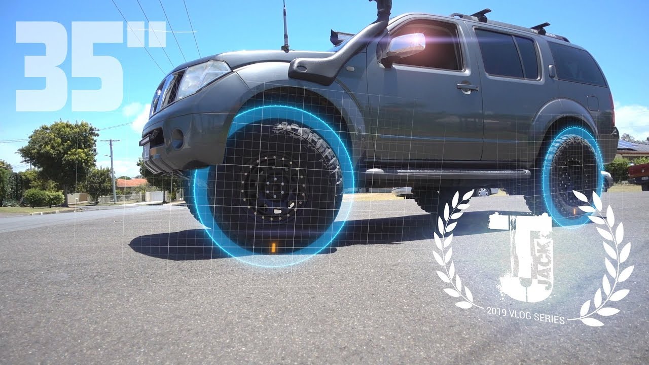 35 inch tyres on a Pathfinder ! 