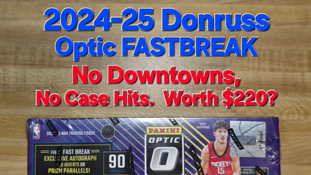 2024-25 Donruss Optic Basketball Fastbreak Box! 1 Guaranteed Auto and a bunch of Numbered, but NO DT