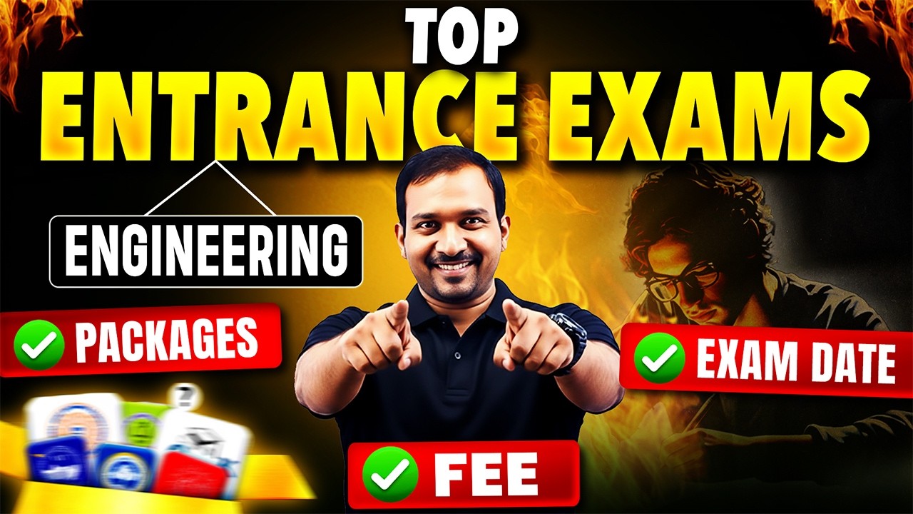 Top Engineering Entrance Exams for 2026 | Fees, Packages & Exam Dates Explained | Kiran Sir