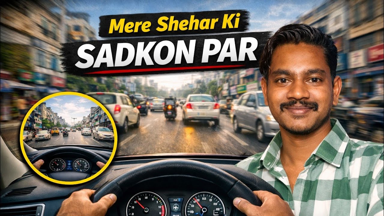 Mere Shehar Ki Sadkon Par &ndash; POV Ride#POVRide #CityRide 🚗🏍️