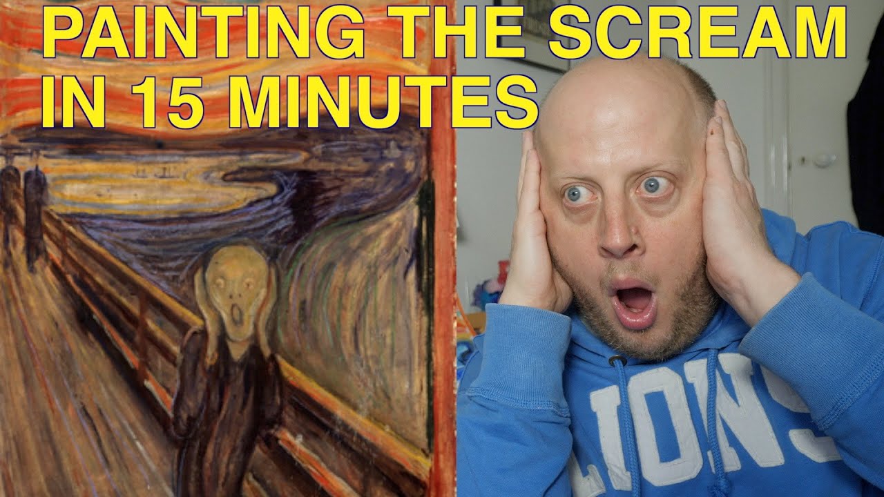Painting the Scream in 15 minutes - Marek's Mediocre Masterpieces