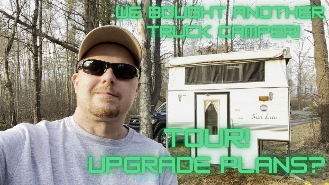 We bought another Truck Camper! 93 Sunlite Eagle tour!
