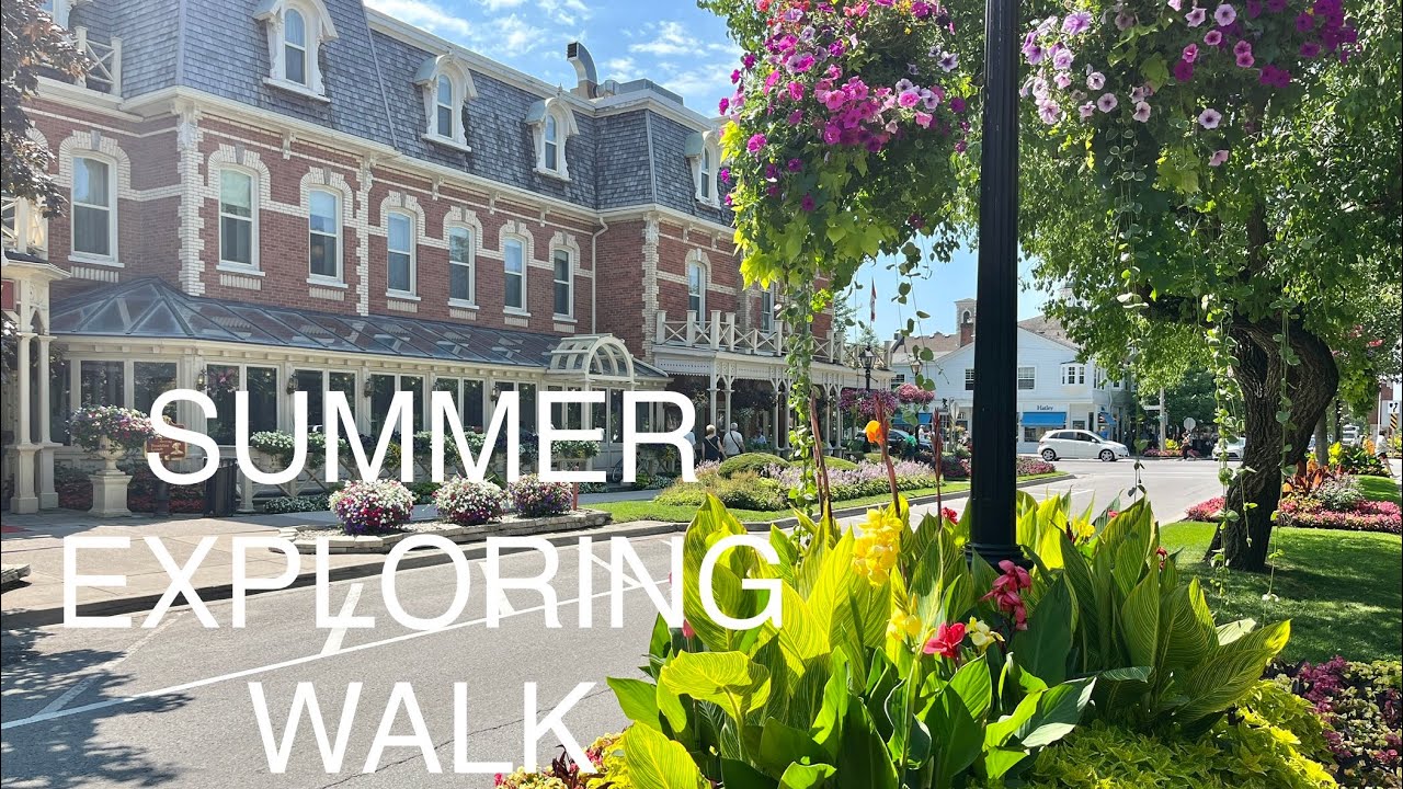 Niagara On The Lake CANADA - Exploring A Winery And Summer Walk In The Town - HDR  🎧 2023