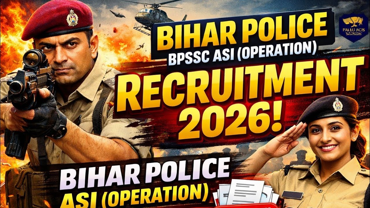 Bihar Police New Vacancy 2026 | Bihar Police ASI (Operation) Online Form 2026 Kaise Bharen #police 