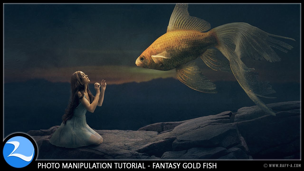 Making Fantasy Goldfish Manipulation Scene Effect In Photoshop cc