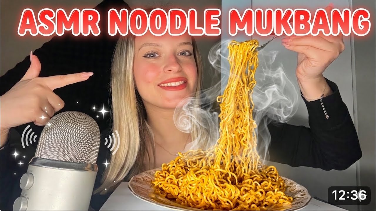 ASMR NOODLE MUKBANG 🍝 Sohbet Eşliğinde Noodle Yiyoruz!! ( Yemek Asmr Türkçe)