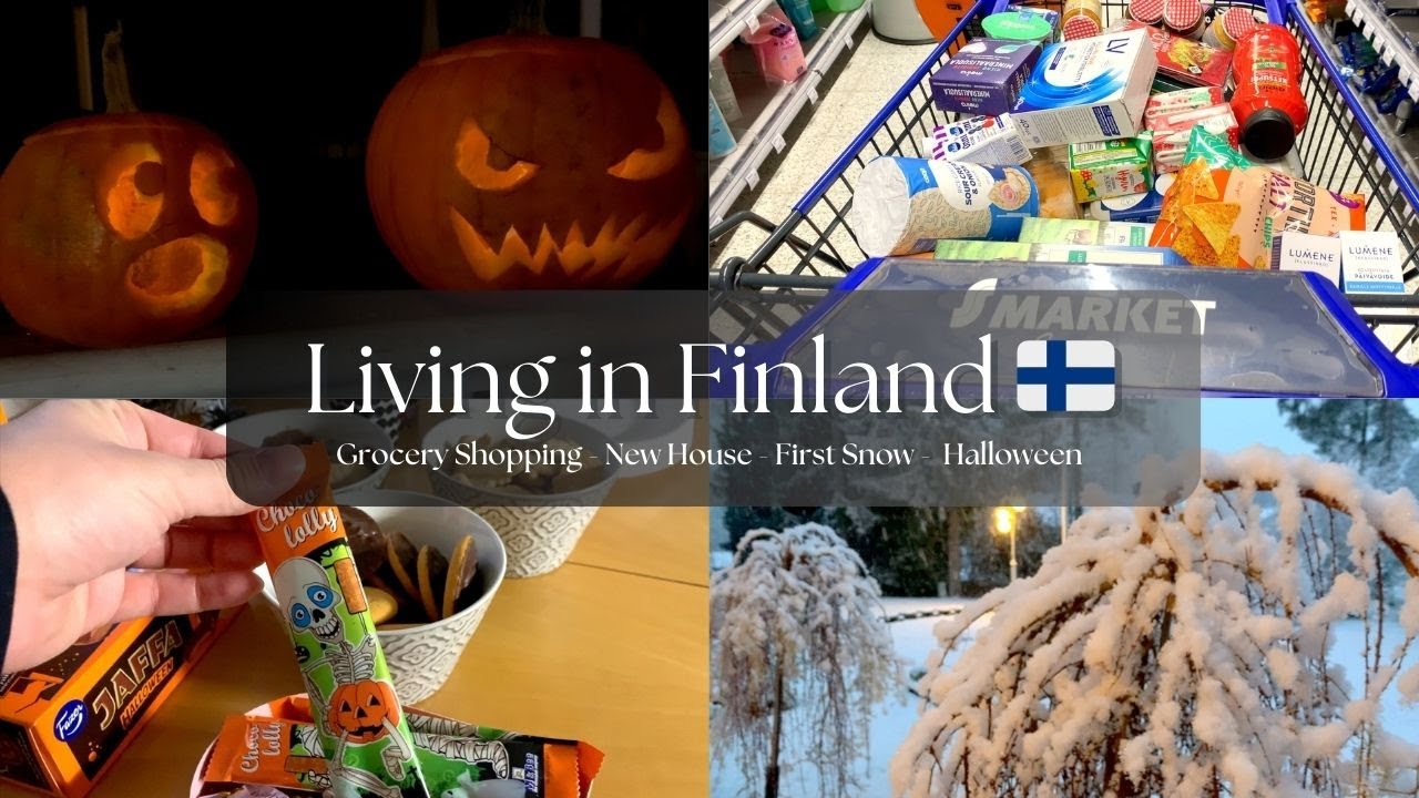 Living in Finland Vlog #16 🇫🇮 Grocery Shopping with Prices | Halloween | First Snow | New House