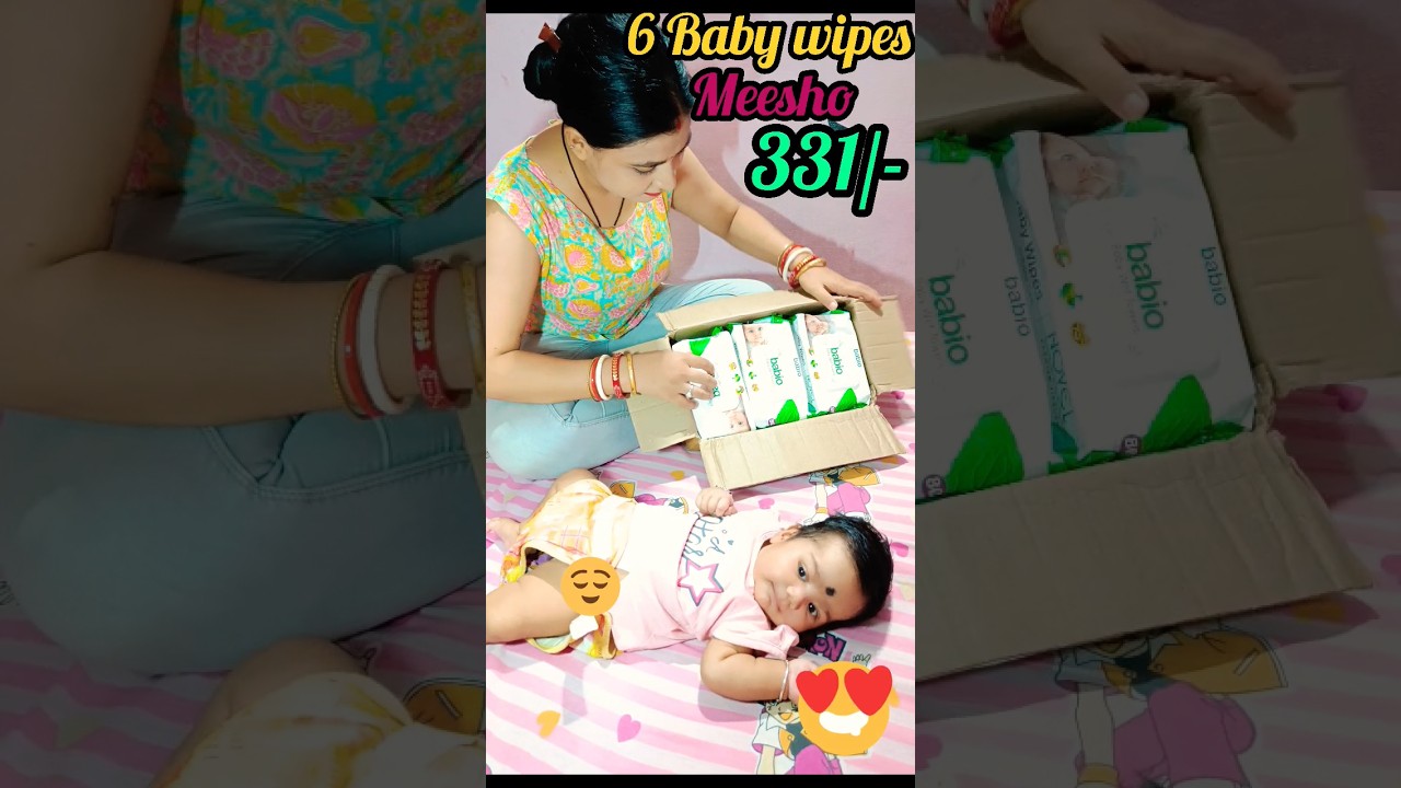 6 pack Baby wipes @331/-😳😱 #meesho #healthcare  #babycare #shorts #ReviewerPJ