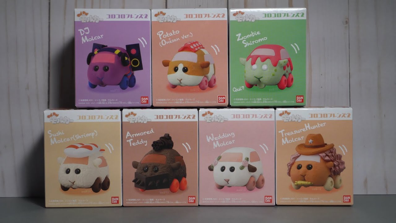 Pui Pui Molcar Korokoro Friends Series 2 candy toy unboxing!