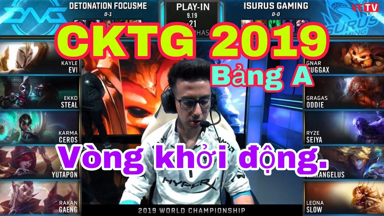 [CKTG 2019] DFM vs ISG - Bảng A Vòng Khởi Động CKTG 2019 || Ekko múa mù mắt và Kayle lên đồ bá đạo