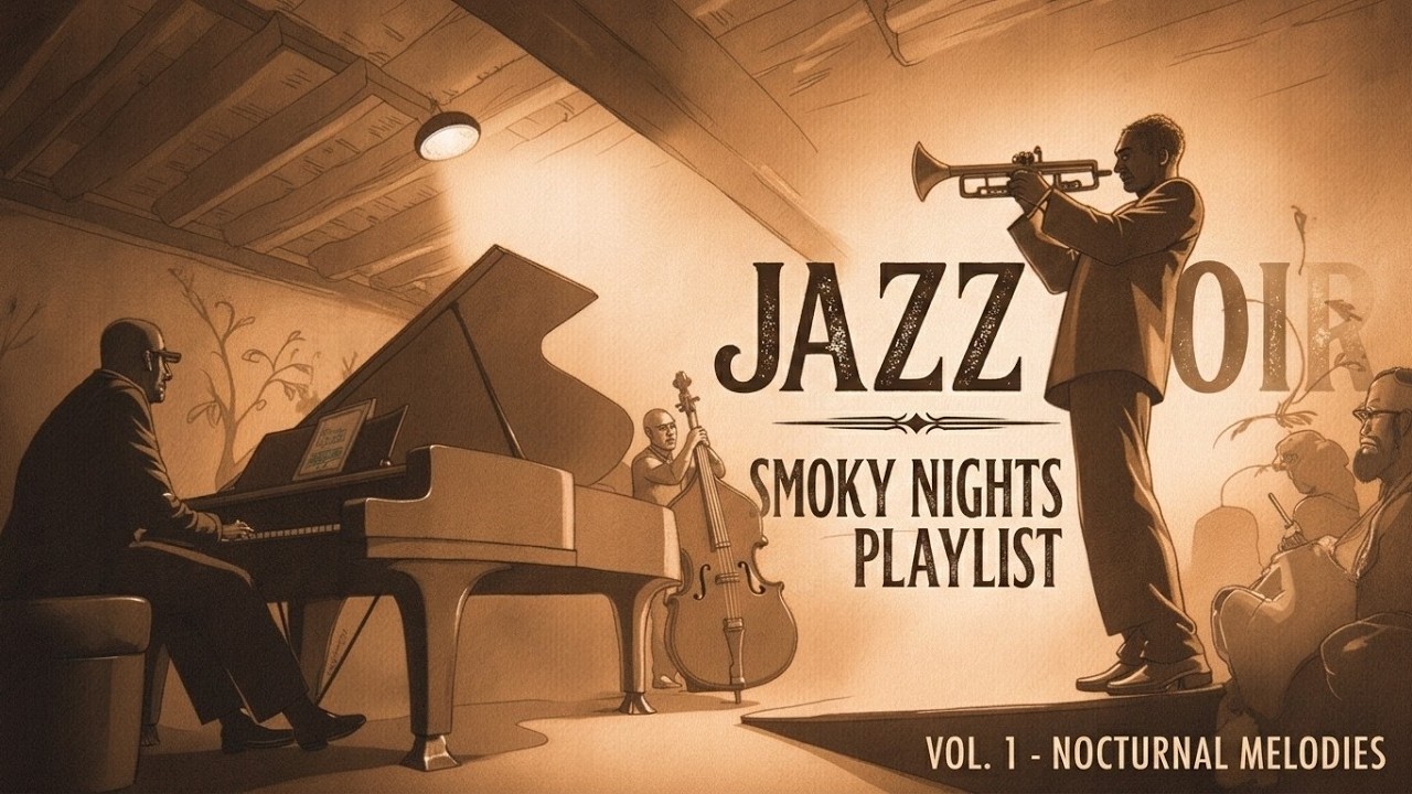 Dark Jazz Ambience - Smoky Jazz Club Music | Old City Nights