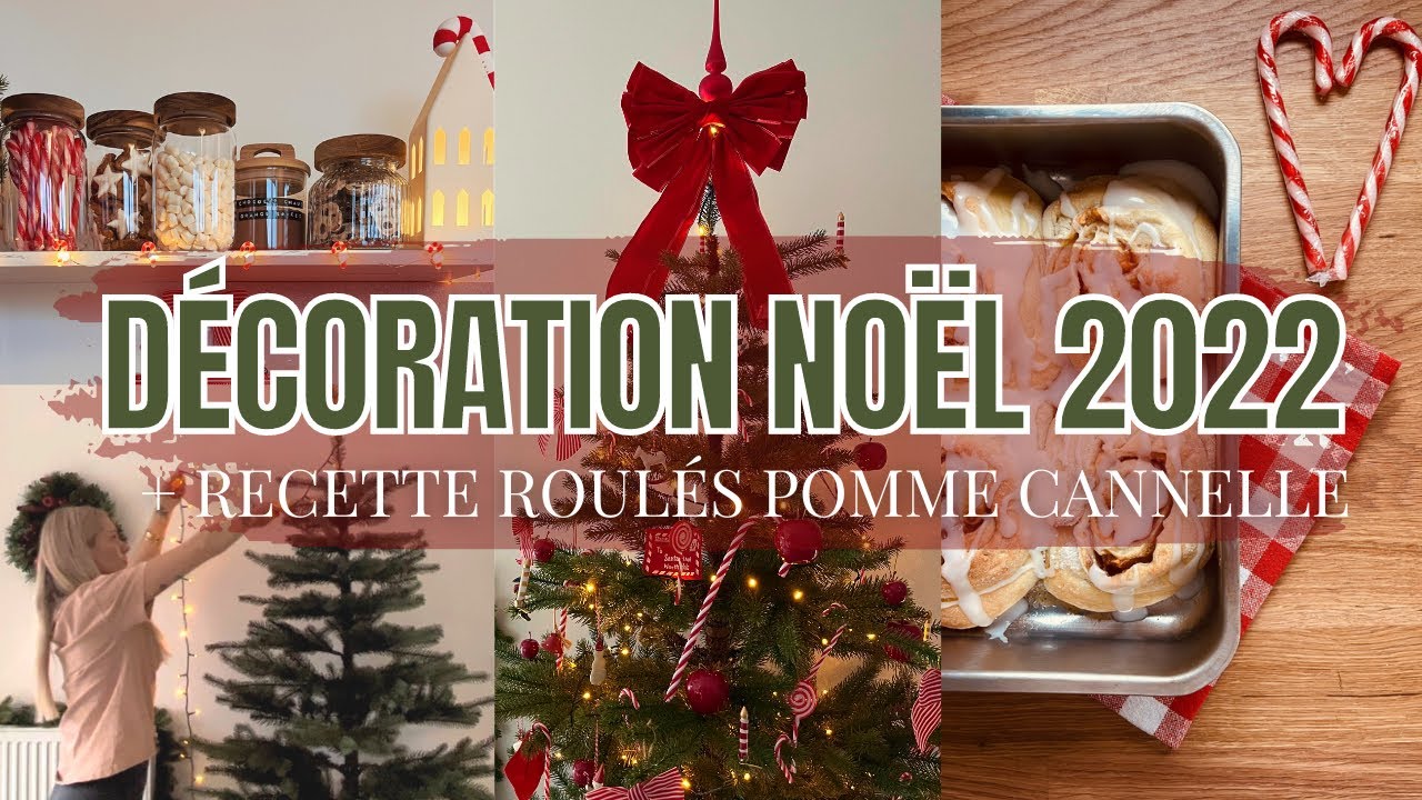 DÉCORATION NOËL 2022 • Recette roulés pomme cannelle •