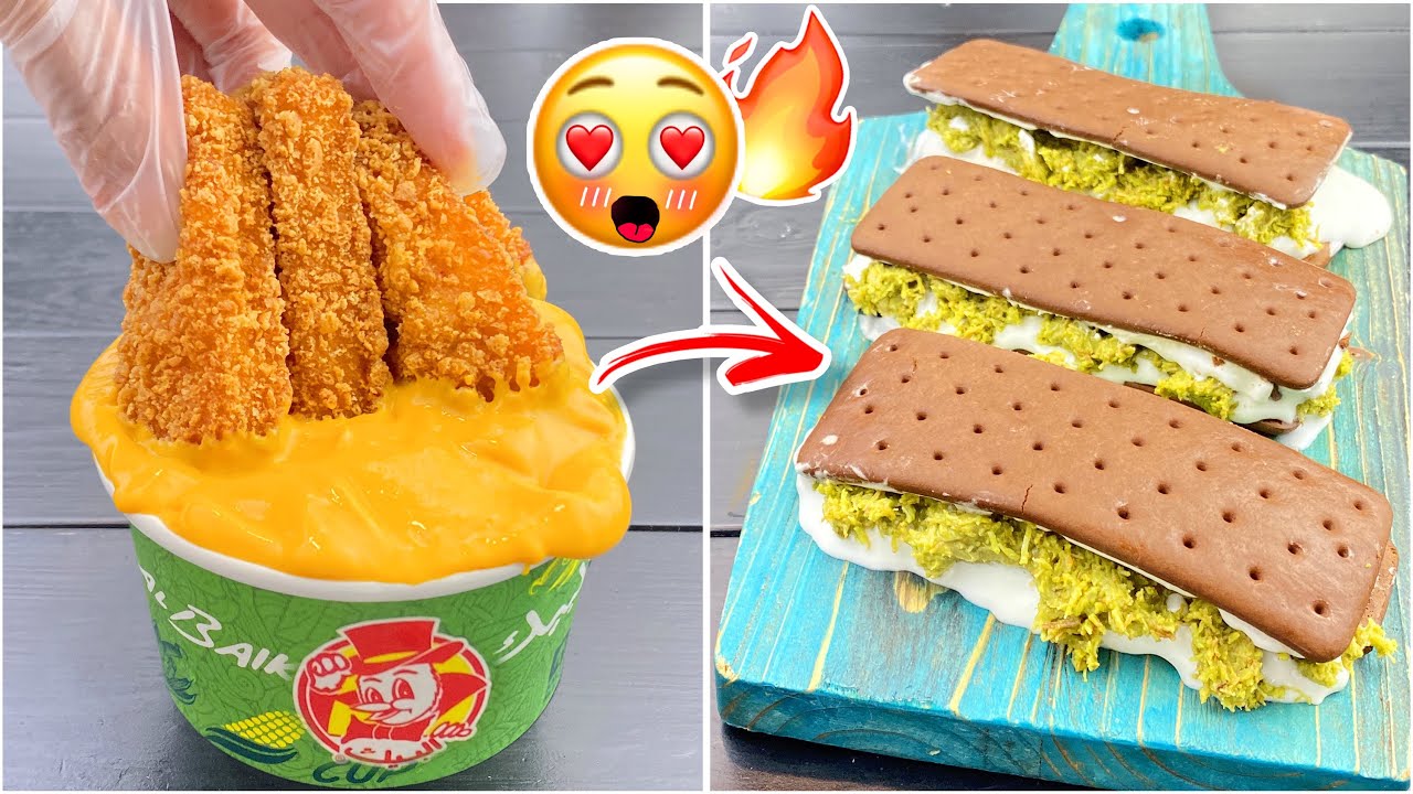 أغرب وصفات الانستقرام للويكند🔥!! ساندوتش شوكولاتة دبي 🤤!!